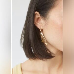 Nadri Treasure Coin Fringe Drop Elegant Gold Dangle Earrings ✨ Sold Out